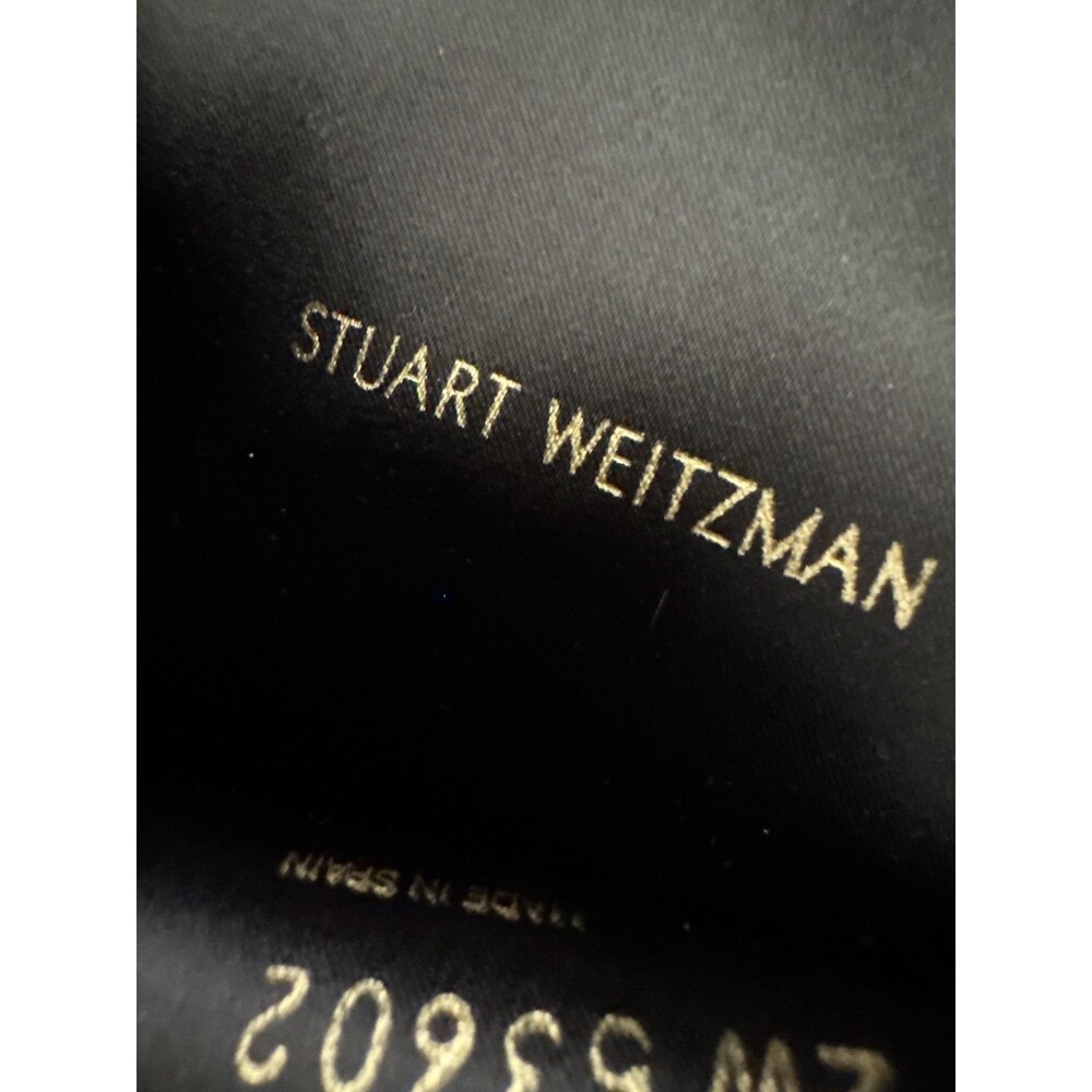 Stuart Weitzman Black Suede Over The Knee Thigh High Boots 9M Made Spain - Picture 11 of 14